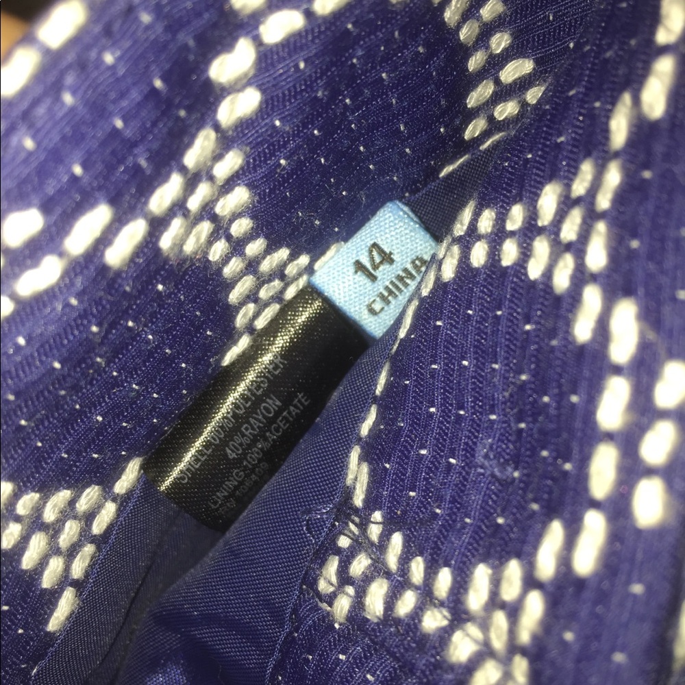 Miranda Skirt Antonio Melani sz 14 blue polka dot - Picture 4 of 6